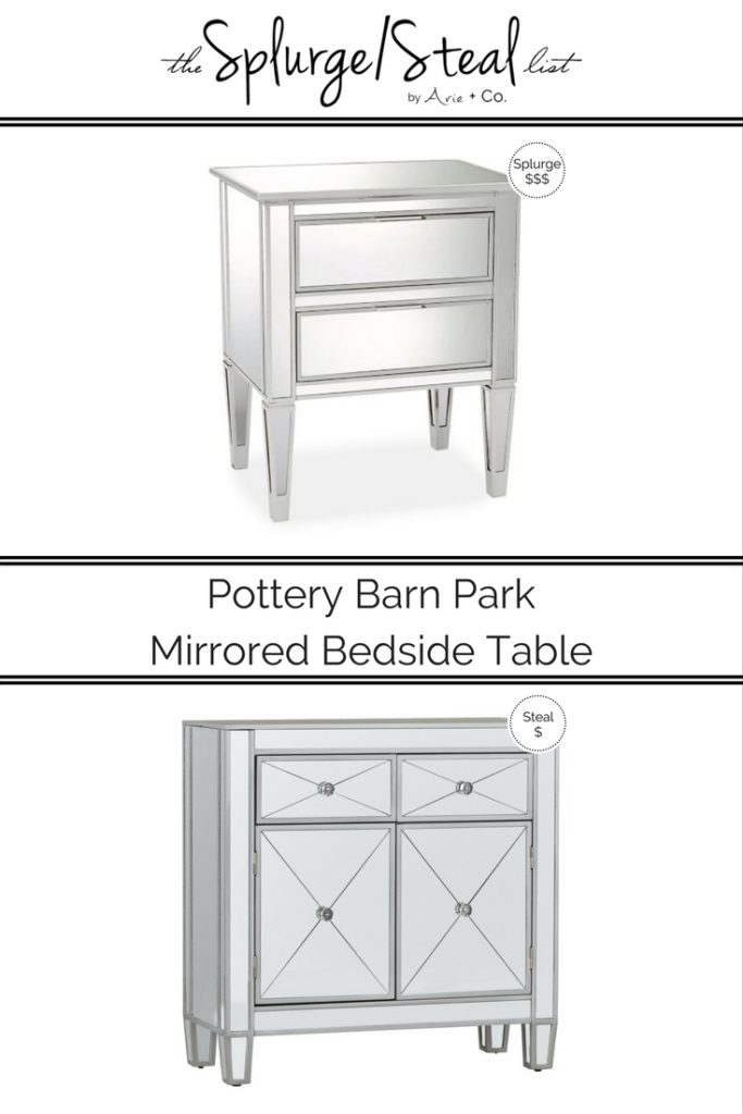 Pottery Barn Mirrored Nightstand Arie Co